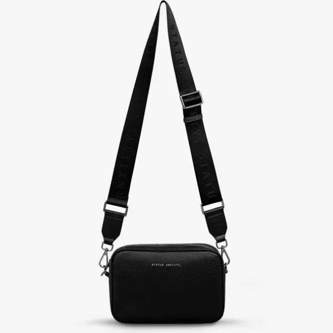 Status Anxiety Handbags>Plunder with Webbed Strap - Black