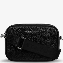 Status Anxiety Handbags>Plunder with Webbed Strap - Black Bubble