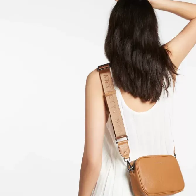 Status Anxiety Handbags>Plunder with Webbed Strap - Tan