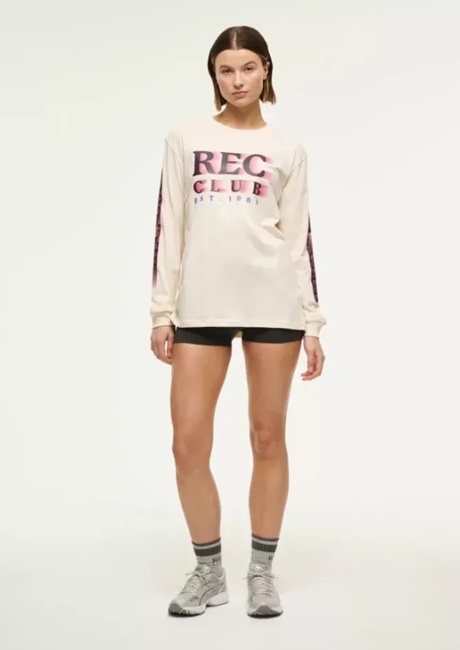 P.E Nation Tops|Activewear>Rally LS Tee - Whisper White