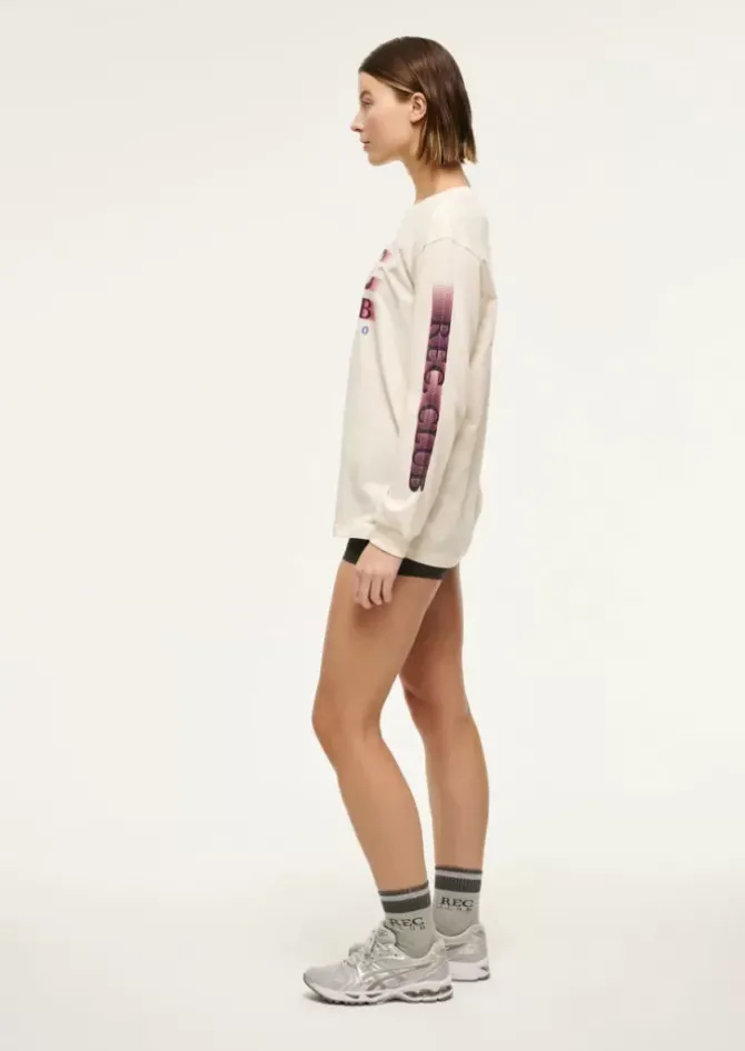 P.E Nation Tops|Activewear>Rally LS Tee - Whisper White