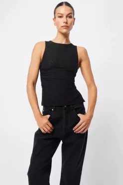 Mossman Tops|Tanks>Rebound Top - Black