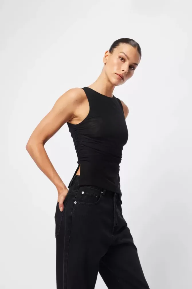 Mossman Tops|Tanks>Rebound Top - Black