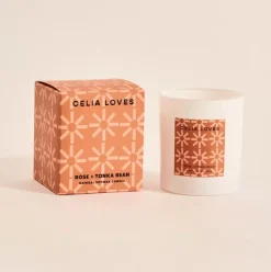 Celia Loves Candles & Incense>Rose & Tonka Bean Candle