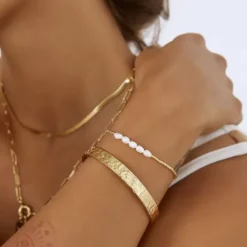 Arms of Eve Jewellery|Jewellery>Seline Gold and Pearl Bracelet