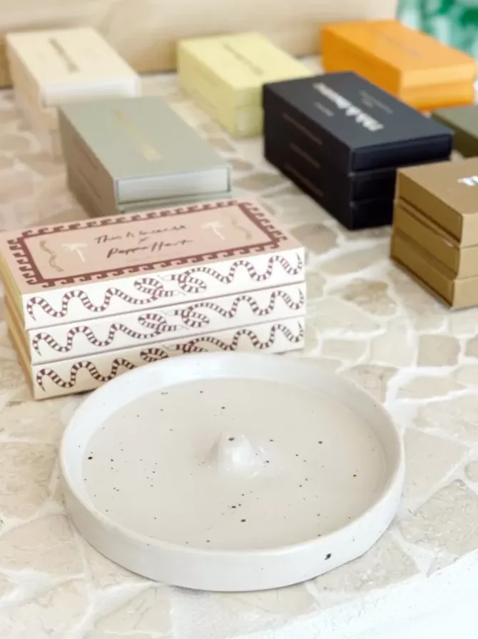 Golden Tribe Candles & Incense|Homewares>Speckled Incense Holder