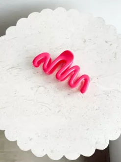 Golden Tribe Hair>Squiggle Clip - Fuschia