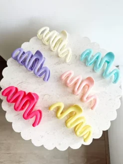 Golden Tribe Hair>Squiggle Clip - Fuschia