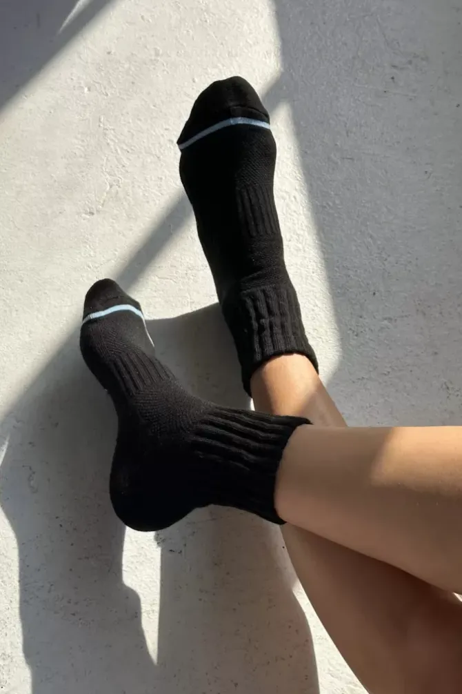Le Bon Shoppe Socks>Swing Socks - Black