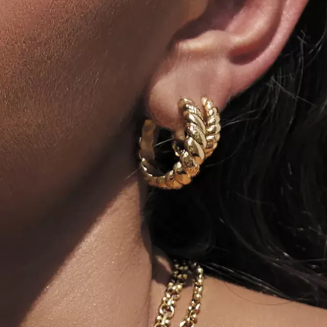 Arms of Eve Jewellery|Jewellery>Tilly Gold Hoop Earrings