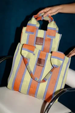 Eau Bags Handbags>Tote - Orange & Citrus