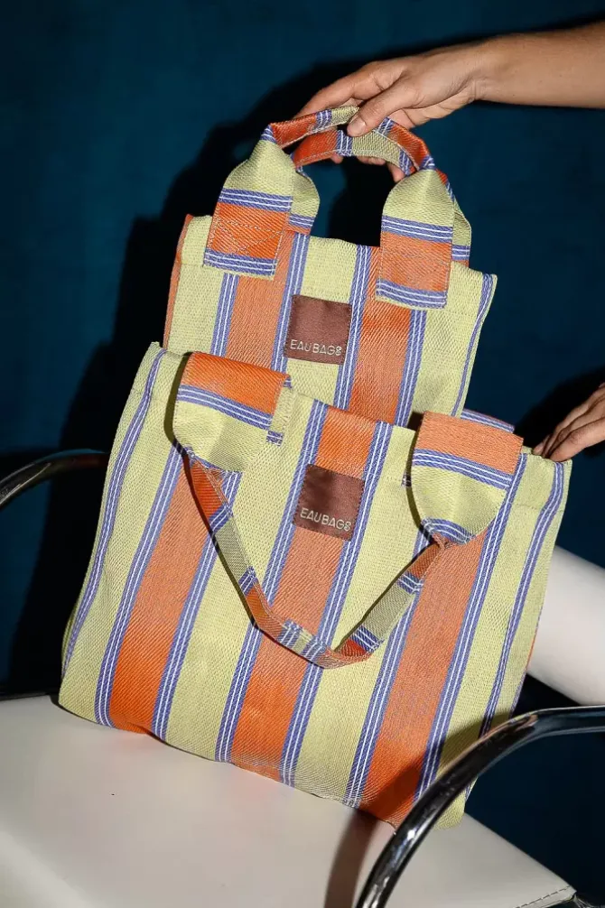 Eau Bags Handbags>Tote - Orange & Citrus