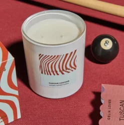 Celia Loves Candles & Incense>Tuscan Leather Candle