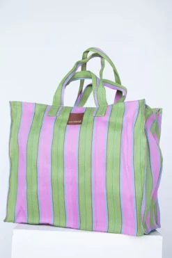 Eau Bags Handbags>Vacay - Soft Pink & Fern