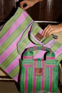 Eau Bags Handbags>Vacay - Soft Pink & Fern