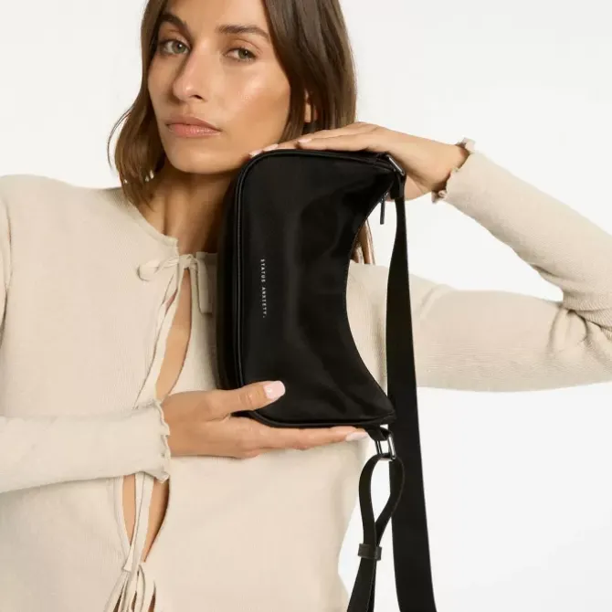Status Anxiety Handbags>Vida Recycled Bag - Black