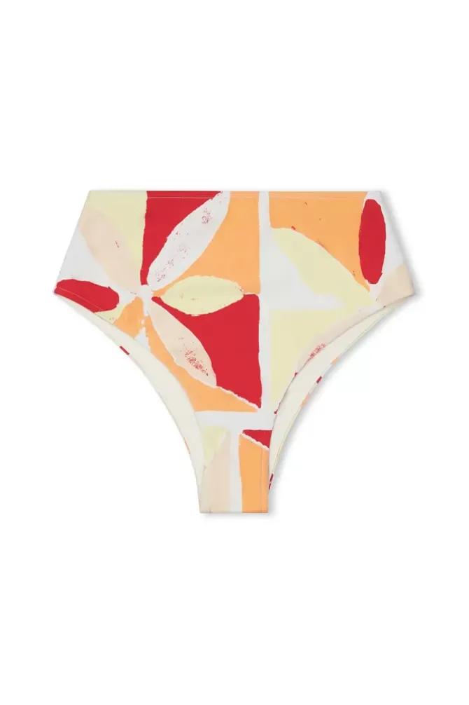 Zulu and Zephyr Swim>Waisted Full Brief - Sunset Tile