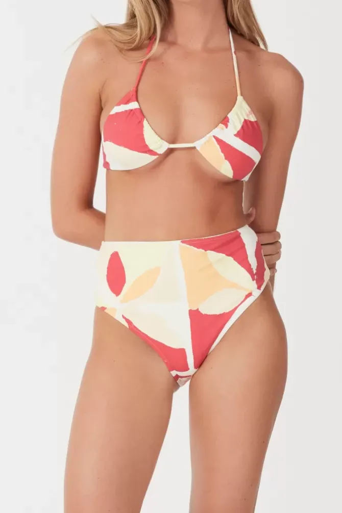 Zulu and Zephyr Swim>Waisted Full Brief - Sunset Tile
