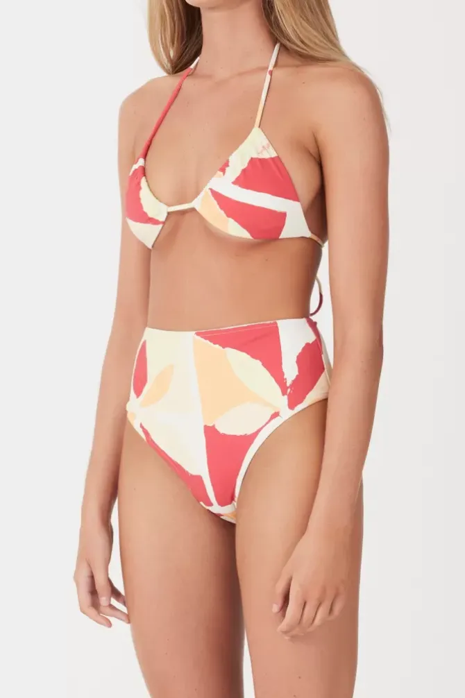 Zulu and Zephyr Swim>Waisted Full Brief - Sunset Tile