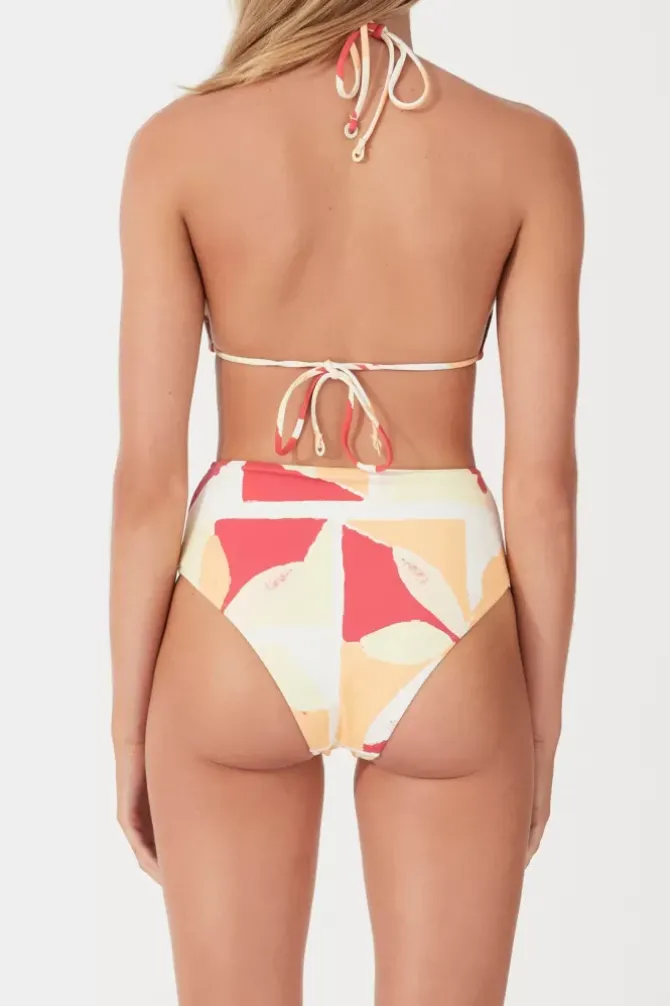 Zulu and Zephyr Swim>Waisted Full Brief - Sunset Tile