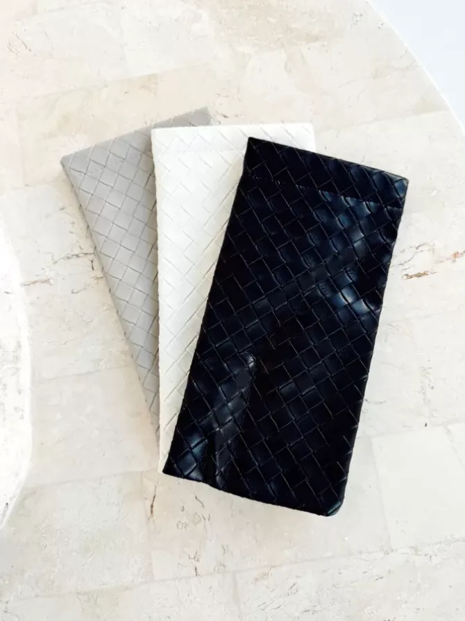 Golden Tribe Eyewear>Woven Sunglasses Case - Black