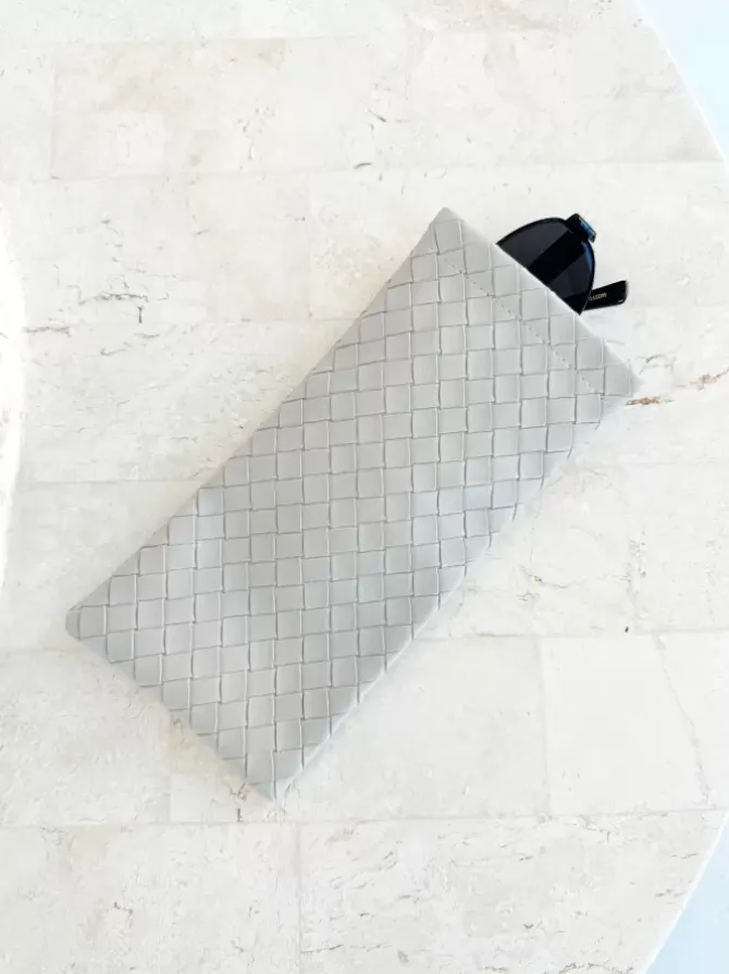 Golden Tribe Eyewear>Woven Sunglasses Case - Grey